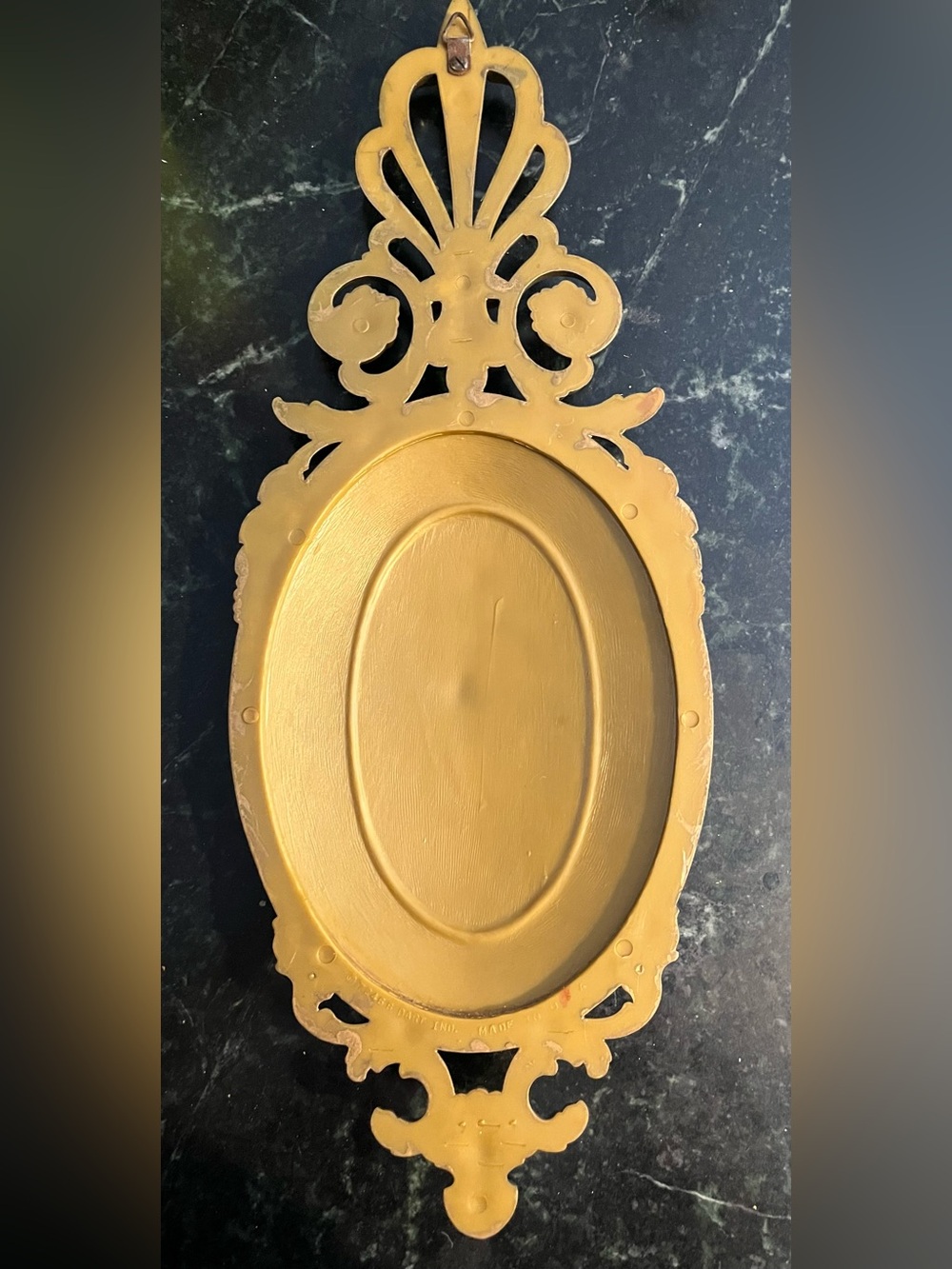 Vintage Dart Syroco Gold Goddess Wall Plaque Single Hollywood Regency MCM Decor - Picture 6 of 6